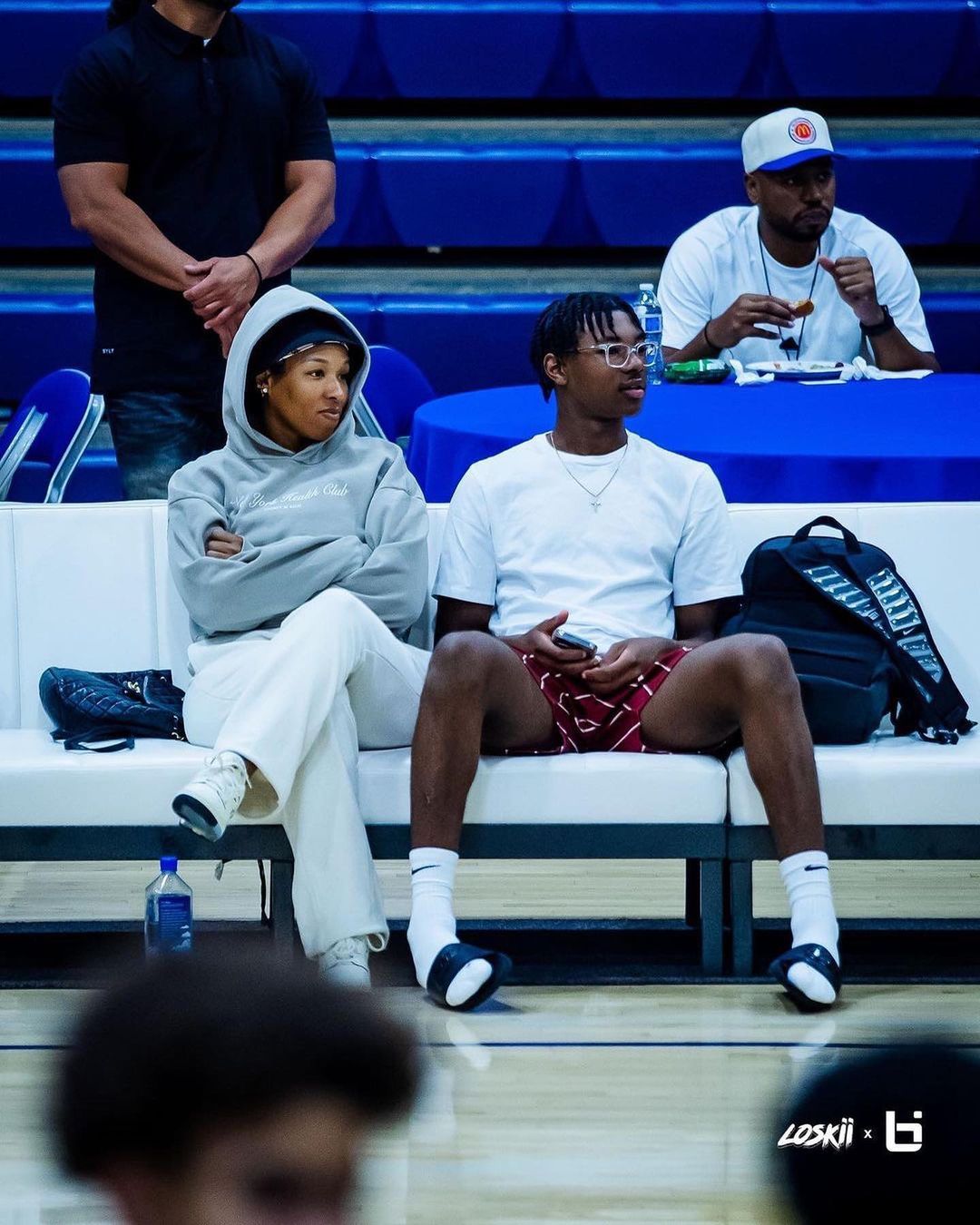 James son attends younger brother Bryce James' games, always there to cheer for her son