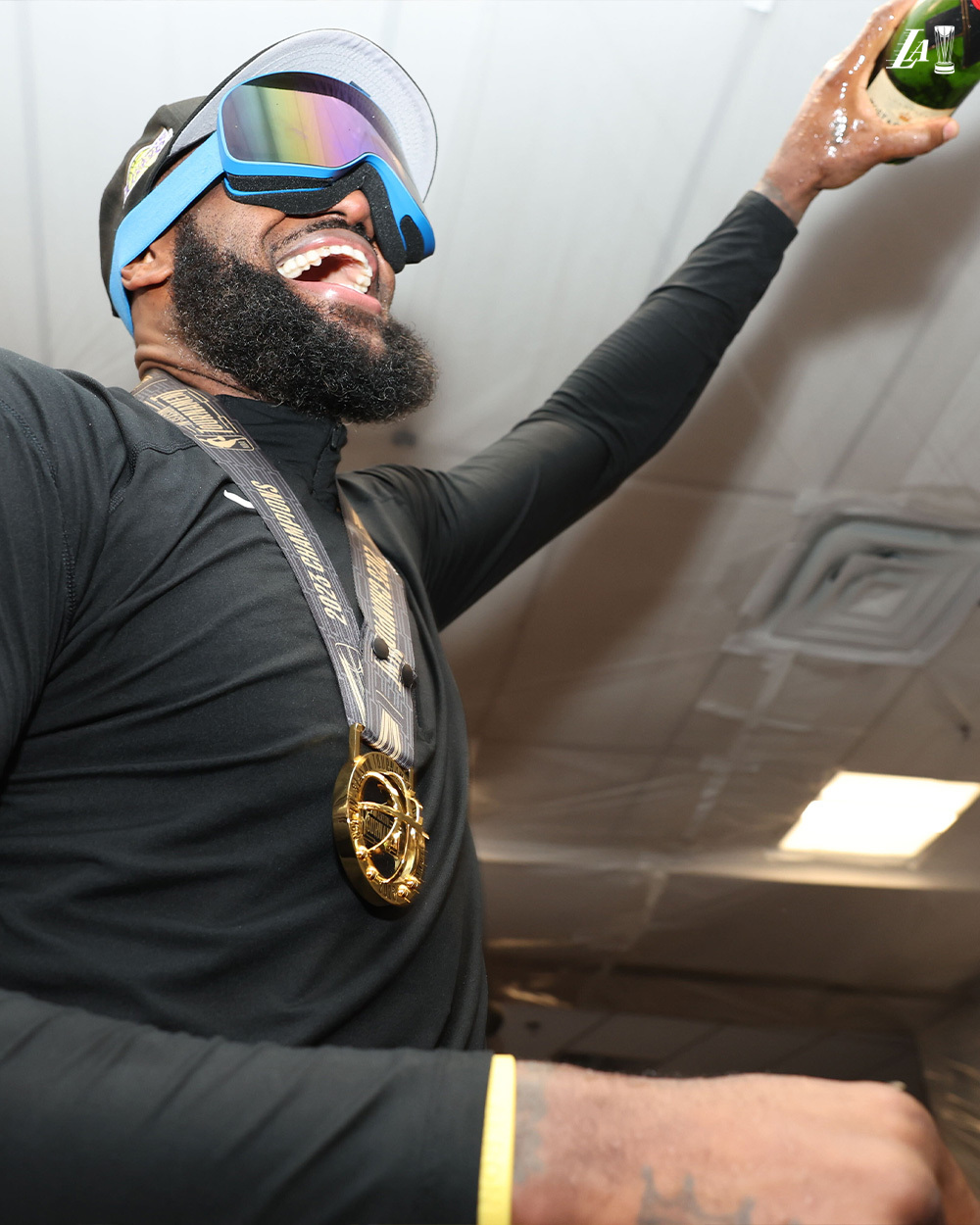 PHOTO GALLERY: Inside the Lakers' locker room with the celebration party for becoming the first team in history to win the NBA In-Season Tournament championship