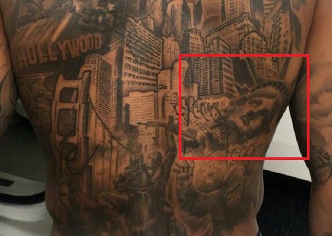 Odell Beckham Jr-Statue of Liberty-Tattoo