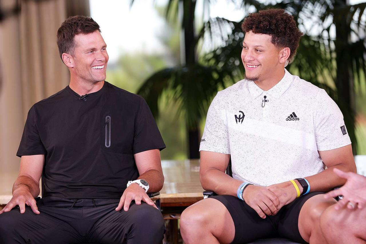 Patrick Mahomes Getting Advice from Tom Brady Ahead of AFC Title Game