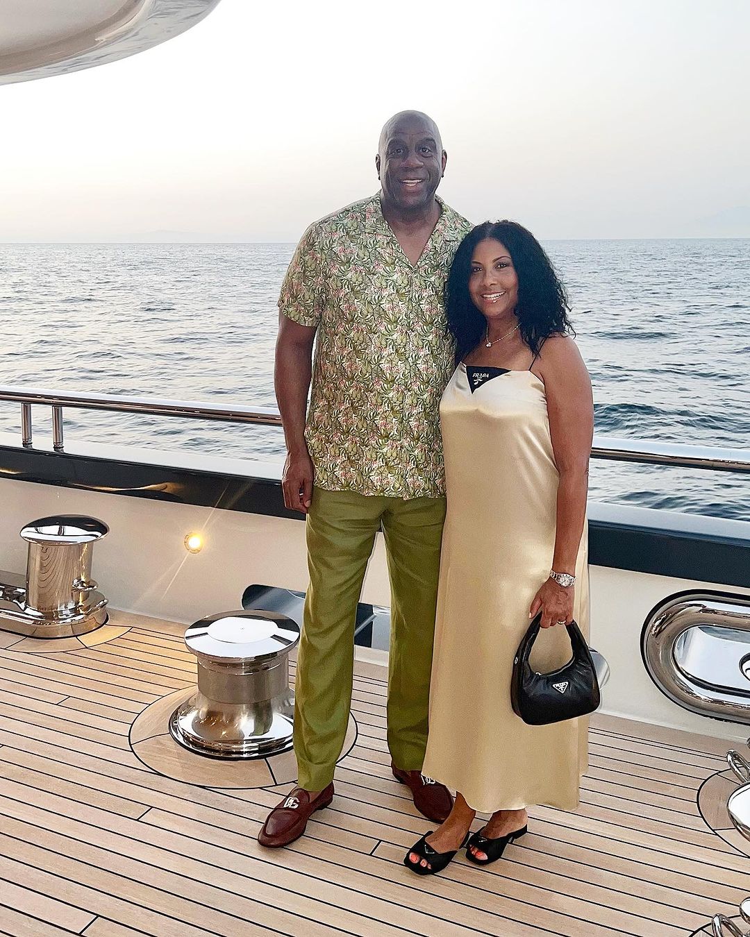 'One of Our Favorite People,' Magic Johnson and Cookie Johnson Say About Their European Yacht Vacation Host Chef for Dinner