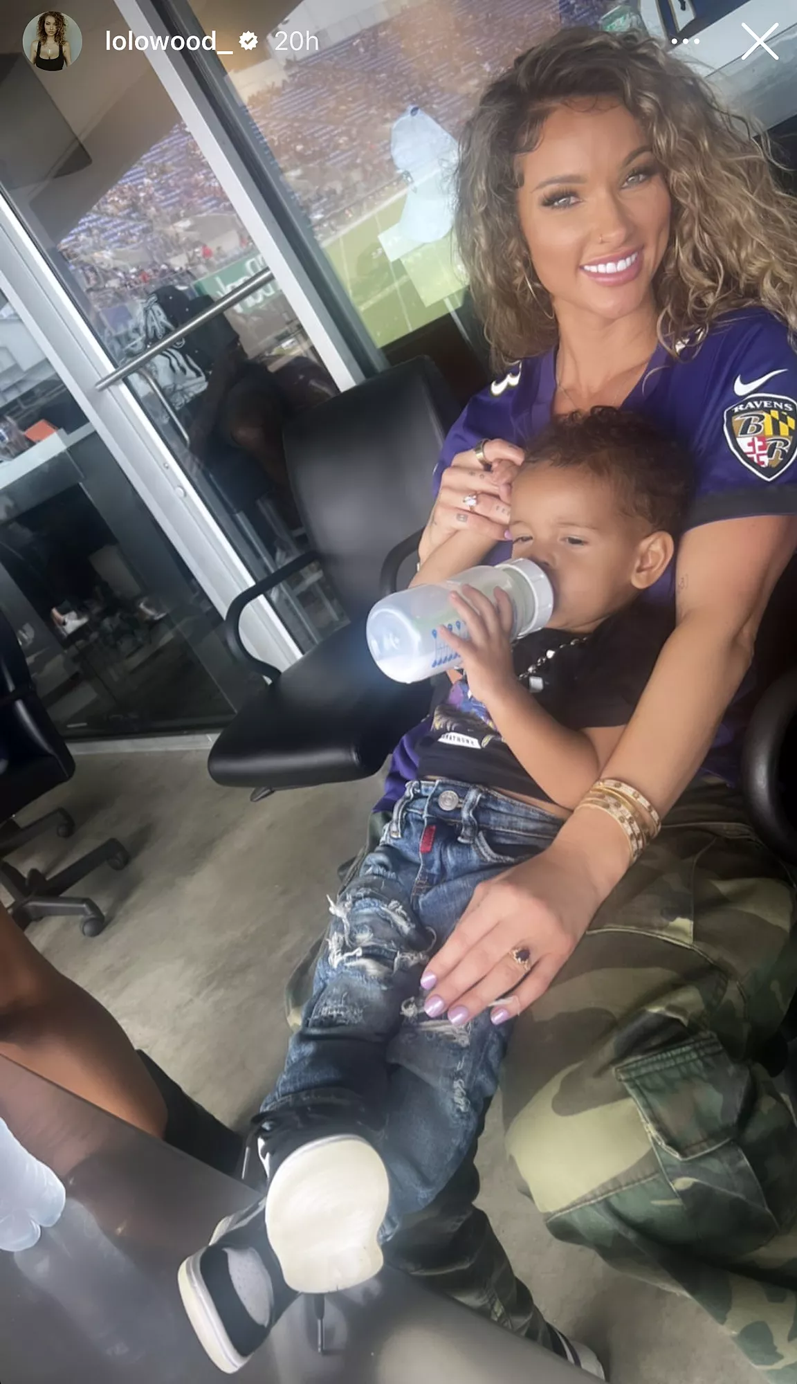 Odell Beckham Jrs Son Zydn Cheers Him On at Toddler's First NFL Game