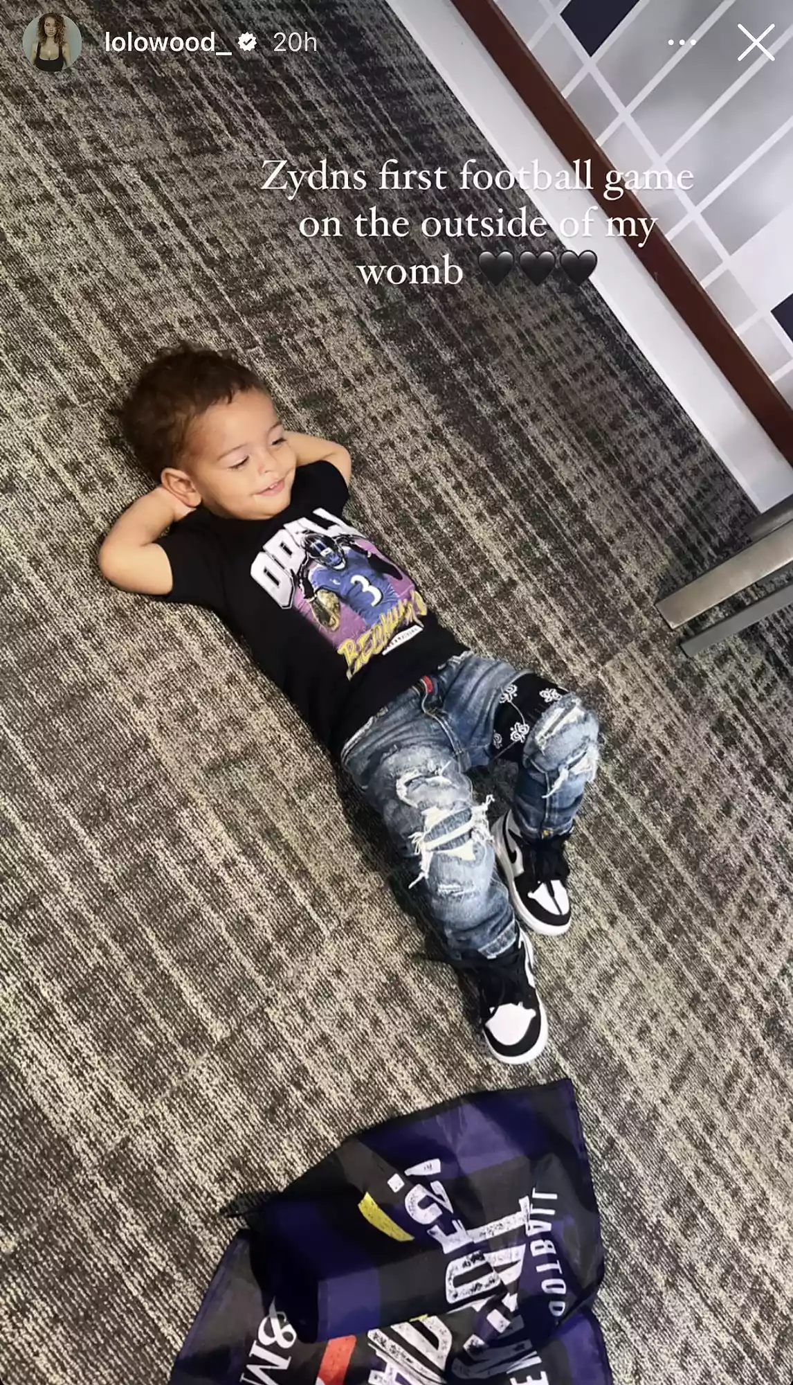 Odell Beckham Jrs Son Zydn Cheers Him On at Toddler's First NFL Game